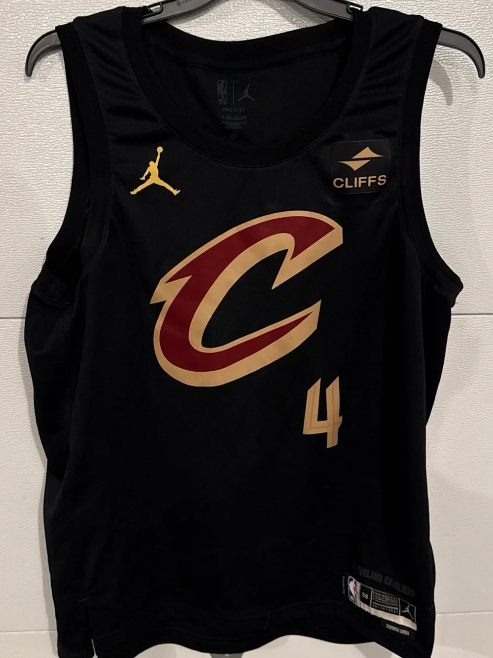 Evan Mobley Cleveland Cavaliers Jordan Statement Edition Jersey Size 56 Black